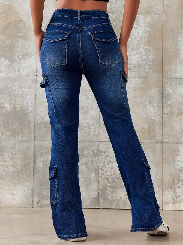 Calça Jeans Cargo Y2K